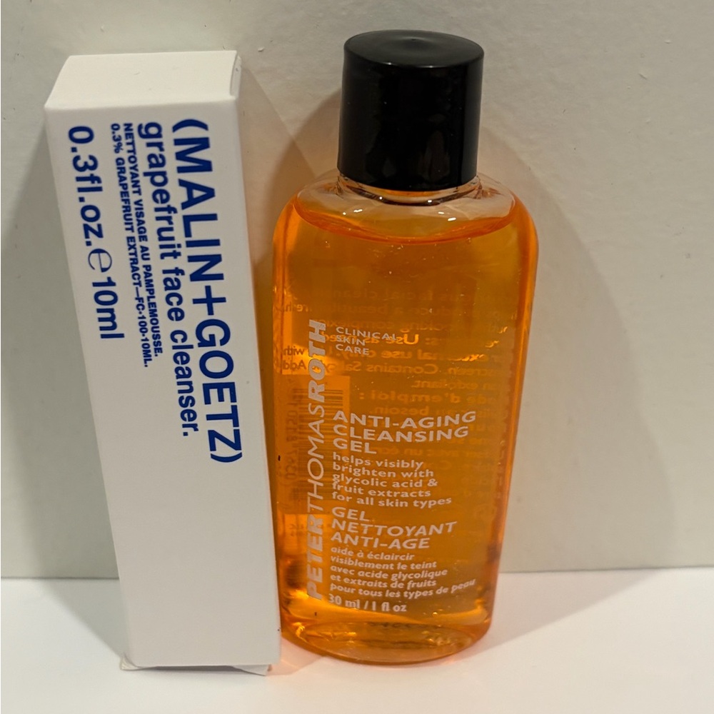 MALIN GOETZ Grapefruit Cleanser & Peter Thomas Roth Anti-Aging Cleansing Gel